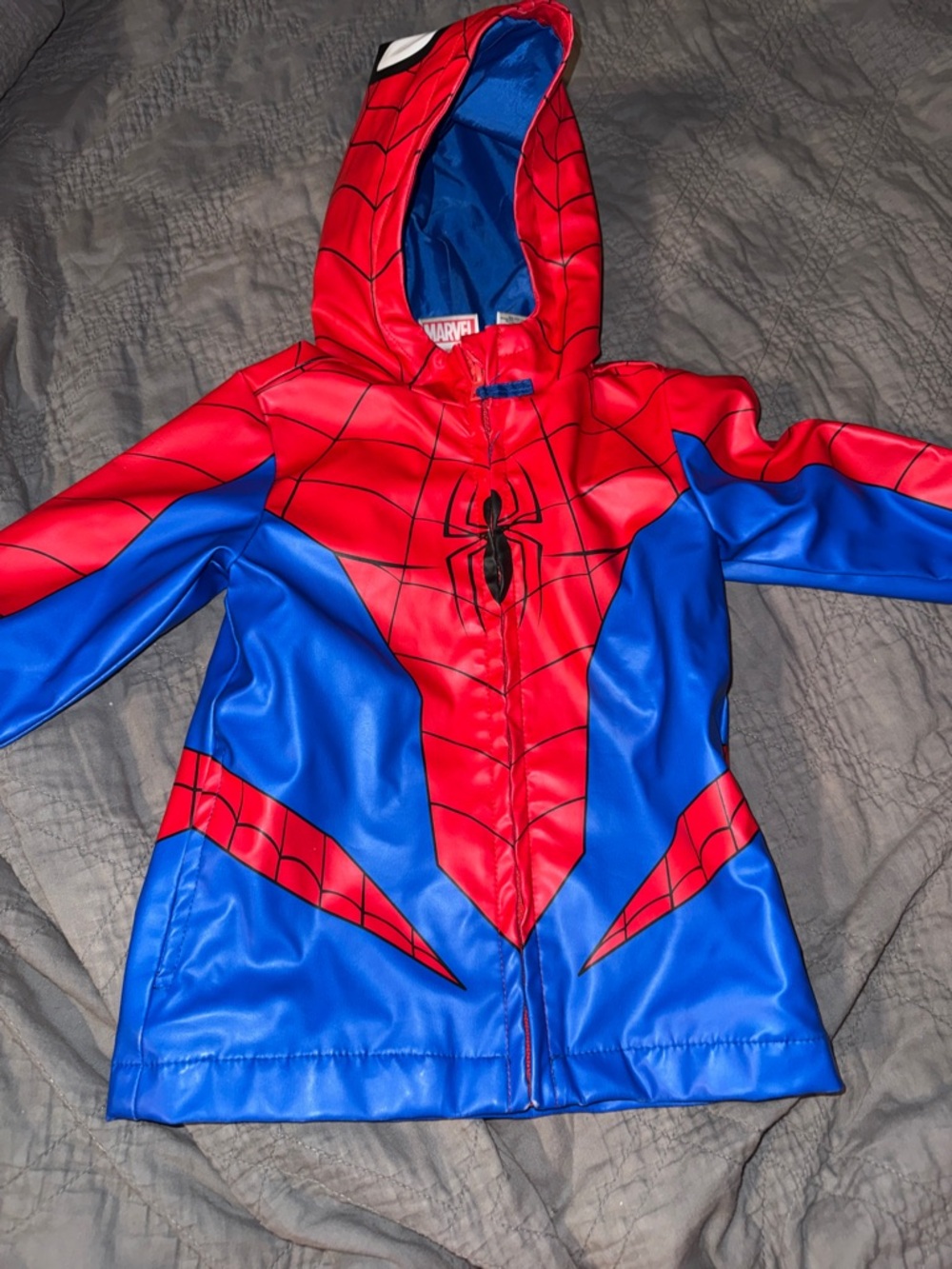 Marvel Spider-Man Red and Blue Hooded Kids Costume Jacket